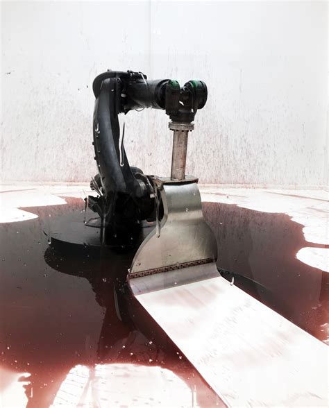 robot hydraulic fluid|industrial robot continuously sweeps blood